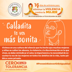 "Calladita te ves mas bonita"
