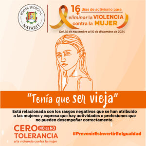 "Tenía que ser vieja"